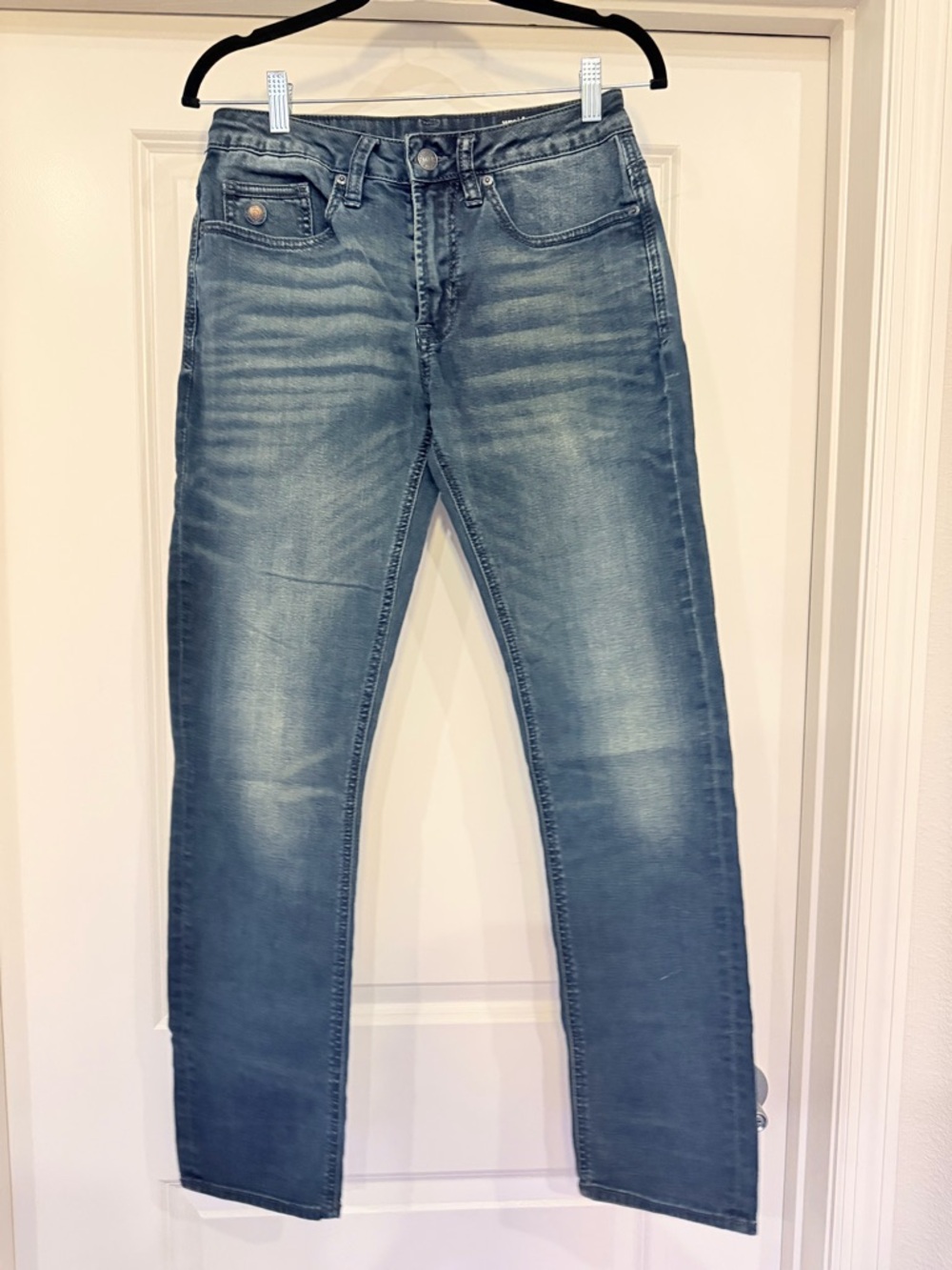 Buffalo David Bitton Slim Straight Jeans in Washed Blue NWOT 30/32